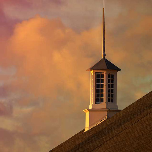 Campus Cupola with Sunset